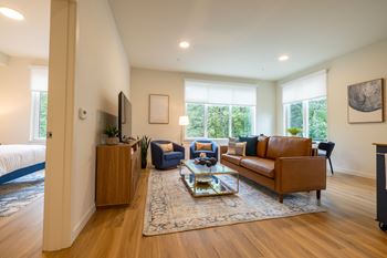 Reserve our fully furnished two-bedroom guest suite for visiting family and friends